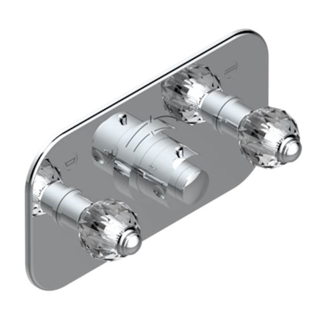 THG - Trim For Thg Thermostat With 2 Valves Ref. 5 401ahm/us Rough Part Supplied With Fixing Box, Item To Be Installed Horizontal - Umber PVD