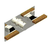 THG - Trim For Thg Thermostat With 2 Valves Ref. 5 401ahm/us Rough Part Supplied With Fixing Box, Item To Be Installed Horizontal - Nickel Polished