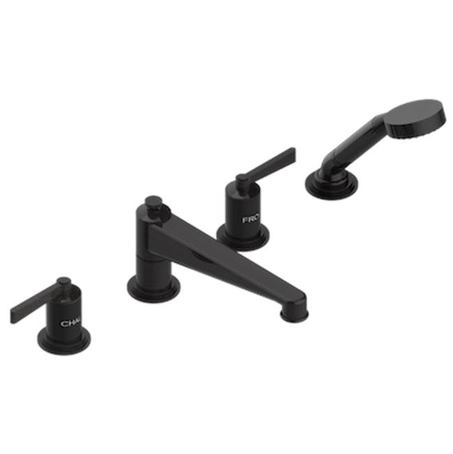 THG - Roman Tub Set With Diverter Spout And Handshower, 3/4'' Valves - Brown Bronze Color PVD