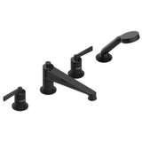 THG - Roman Tub Set With Diverter Spout And Handshower, 3/4'' Valves - Brown Bronze Color PVD