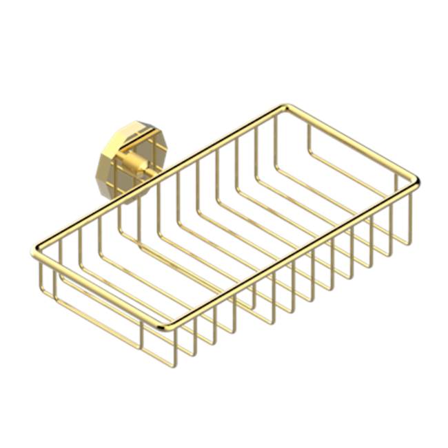 THG - Soap And Sponge Holder, Wall Mounted - Gold Polished