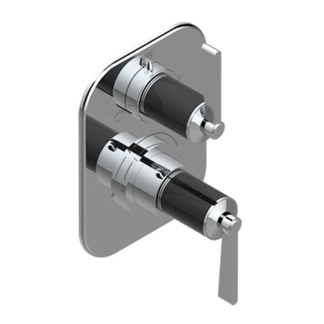 THG - Trim For Thg Thermostat With Stop Valve And 3-way Diverter, Rough Part Supplied With Fixing Box Ref.5 600ae/us - Matt Umber PVD