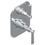 THG - Trim For Thg Thermostat With Stop Valve And 3-way Diverter, Rough Part Supplied With Fixing Box Ref.5 600ae/us - Matt Umber PVD