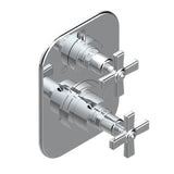 THG - Trim For Thg Thermostat With Stop Valve And 3-way Diverter, Rough Part Supplied With Fixing Box Ref.5 600ae/us - Matt Umber PVD