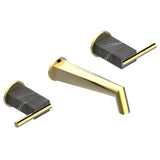 THG - Trim For Wall Mounted 3-hole Bath Set Only - Gold Polished