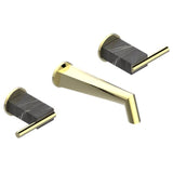 THG - Trim For Wall Mounted 3-hole Bath Set Only - Brass Color PVD