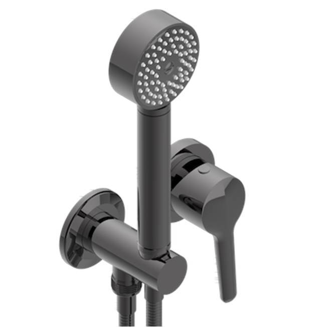 THG - Trim Only For Wall Mixer With Complete Handshower On Hook - Matt Graphite PVD