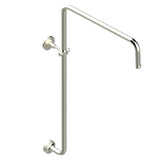 THG - Curved Shower Arm 1/2'' - Nickel Polished