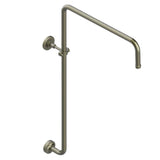 THG - Curved Shower Arm 1/2'' - Light Coated Bronze