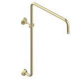 THG - Curved Shower Arm 1/2'' - Matt Brass Color PVD