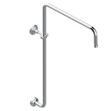 THG - Curved Shower Arm 1/2'' - Matt Nickel Color PVD