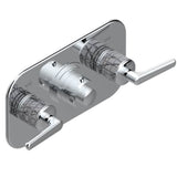 THG - Trim For Thg Thermostat With 2 Valves Ref. 5 401ahm/us Rough Part Supplied With Fixing Box, Item To Be Installed Horizontal - Umber PVD