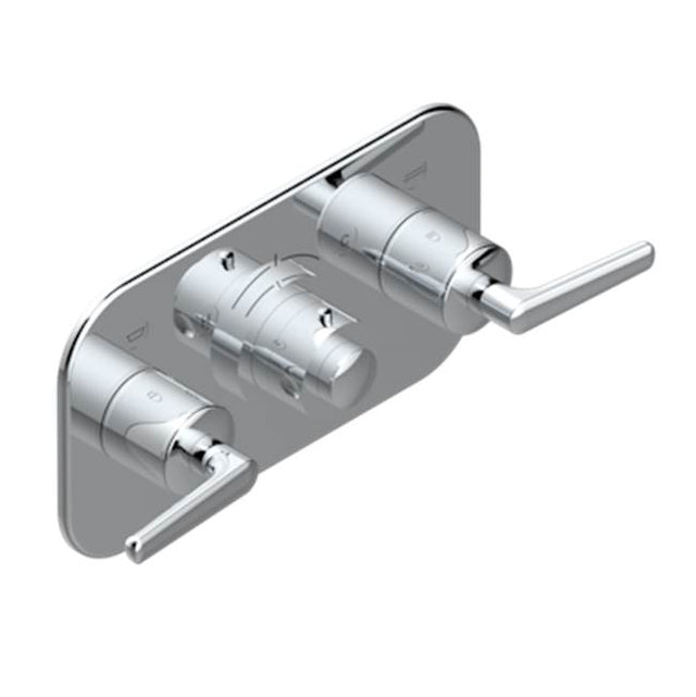 THG - Trim For Thg Thermostat With 2 Valves Ref. 5 401ahm/us Rough Part Supplied With Fixing Box, Item To Be Installed Horizontal - Umber PVD