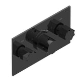 THG - Trim For Thg Thermostat With 2 Valves Ref. 5 401ahm/us Rough Part Supplied With Fixing Box, Item To Be Installed Horizontal - Brown Bronze Color PVD