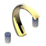 THG - Roman Tub Set With 3/4'' Valves - Gold Color PVD