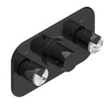 THG - Trim For Thg Thermostat With 2 Valves Ref. 5 401ahm/us Rough Part Supplied With Fixing Box, Item To Be Installed Horizontal - Brown Bronze Color PVD