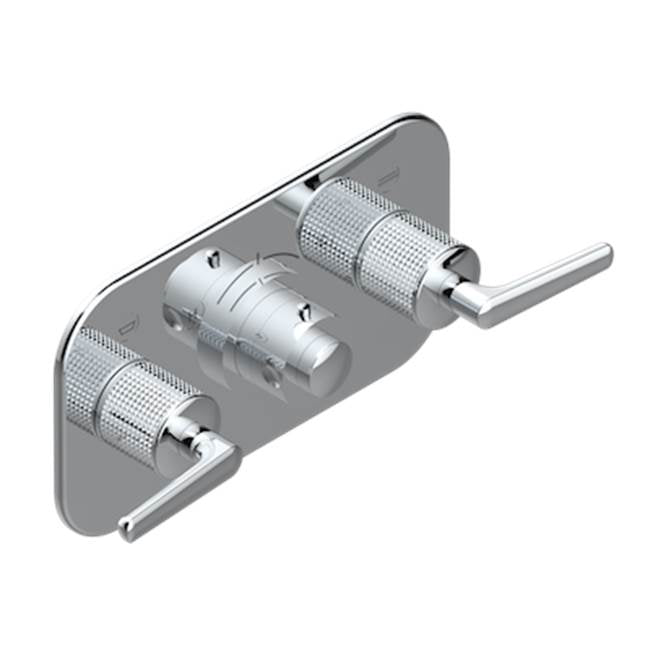 THG - Trim For Thg Thermostat With 2 Valves Ref. 5 401ahm/us Rough Part Supplied With Fixing Box, Item To Be Installed Horizontal - Umber PVD