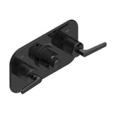 THG - Trim For Thg Thermostat With 2 Valves Ref. 5 401ahm/us Rough Part Supplied With Fixing Box, Item To Be Installed Horizontal - Brown Bronze Color PVD