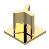 THG - 2-function deck diverter with trim - Gold Color PVD