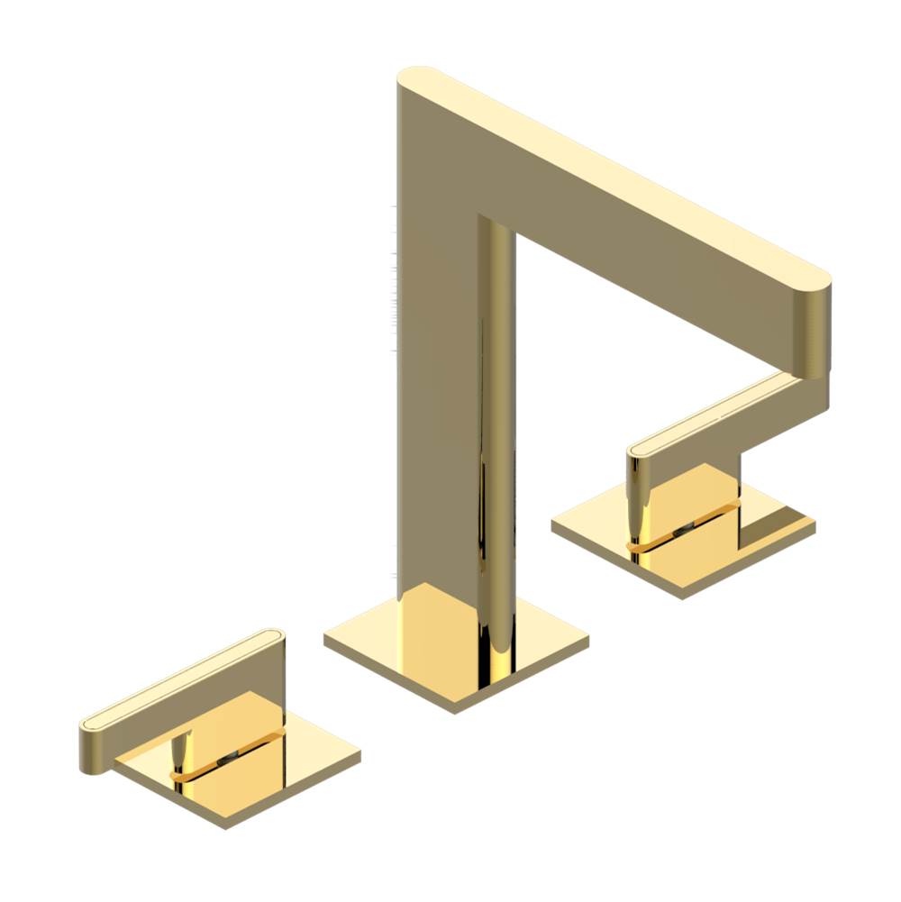 THG - Widespread lavatory set with drain - Gold Polished