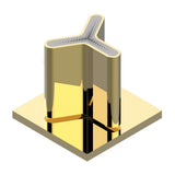THG - 2-function deck diverter with trim - Gold Color PVD