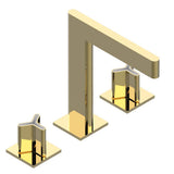 THG - Widespread lavatory set with drain - Gold Polished
