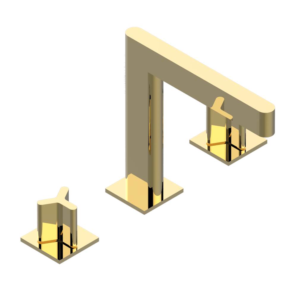 THG - Roman tub set with 3/4'' valves - Gold Color PVD