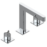 THG - Roman tub set with 3/4'' valves - Matt Umber PVD