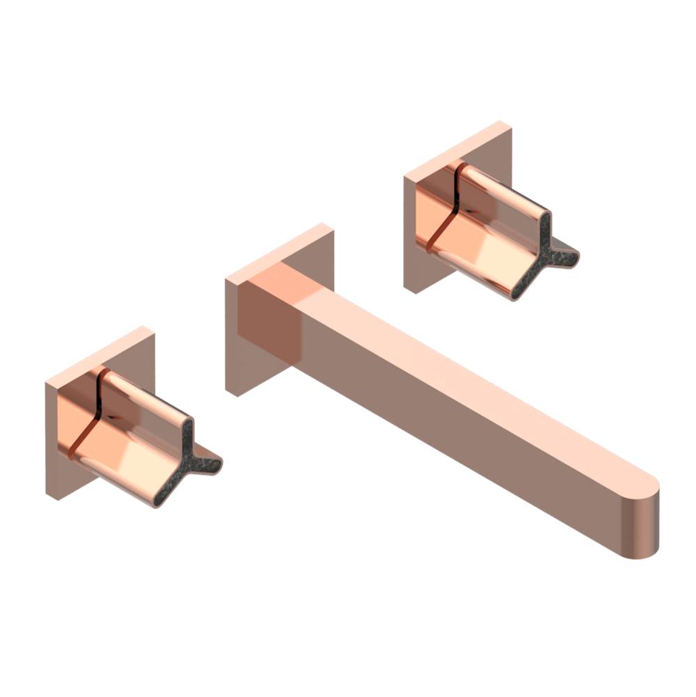 THG - Trim for wall mounted 3-hole bath set only - Blush PVD