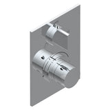 THG - Trim for THG thermostat with 2-way diverter, rough part supplied with fixing box ref. 5 500AE/US - Umber PVD