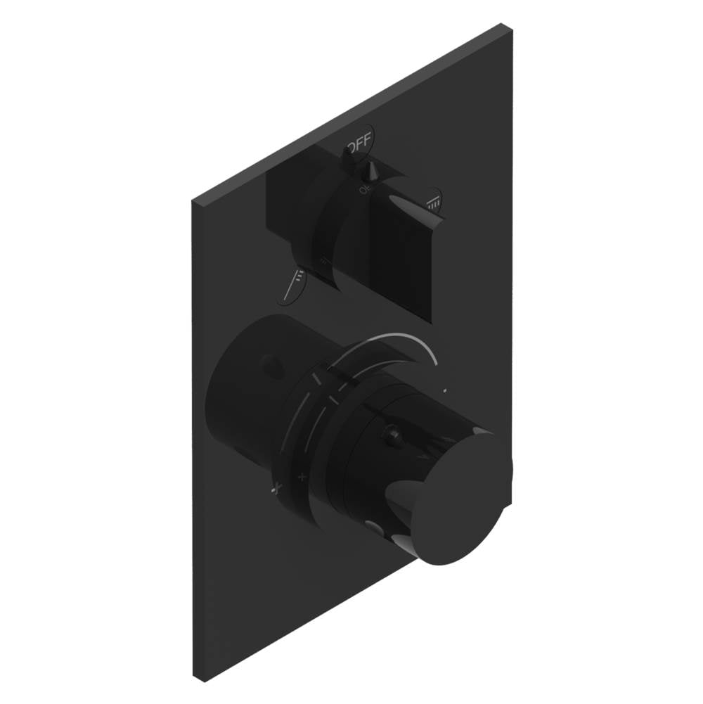 THG - Trim for THG thermostat with 2-way diverter, rough part supplied with fixing box ref. 5 500AE/US - Brown Bronze Color PVD