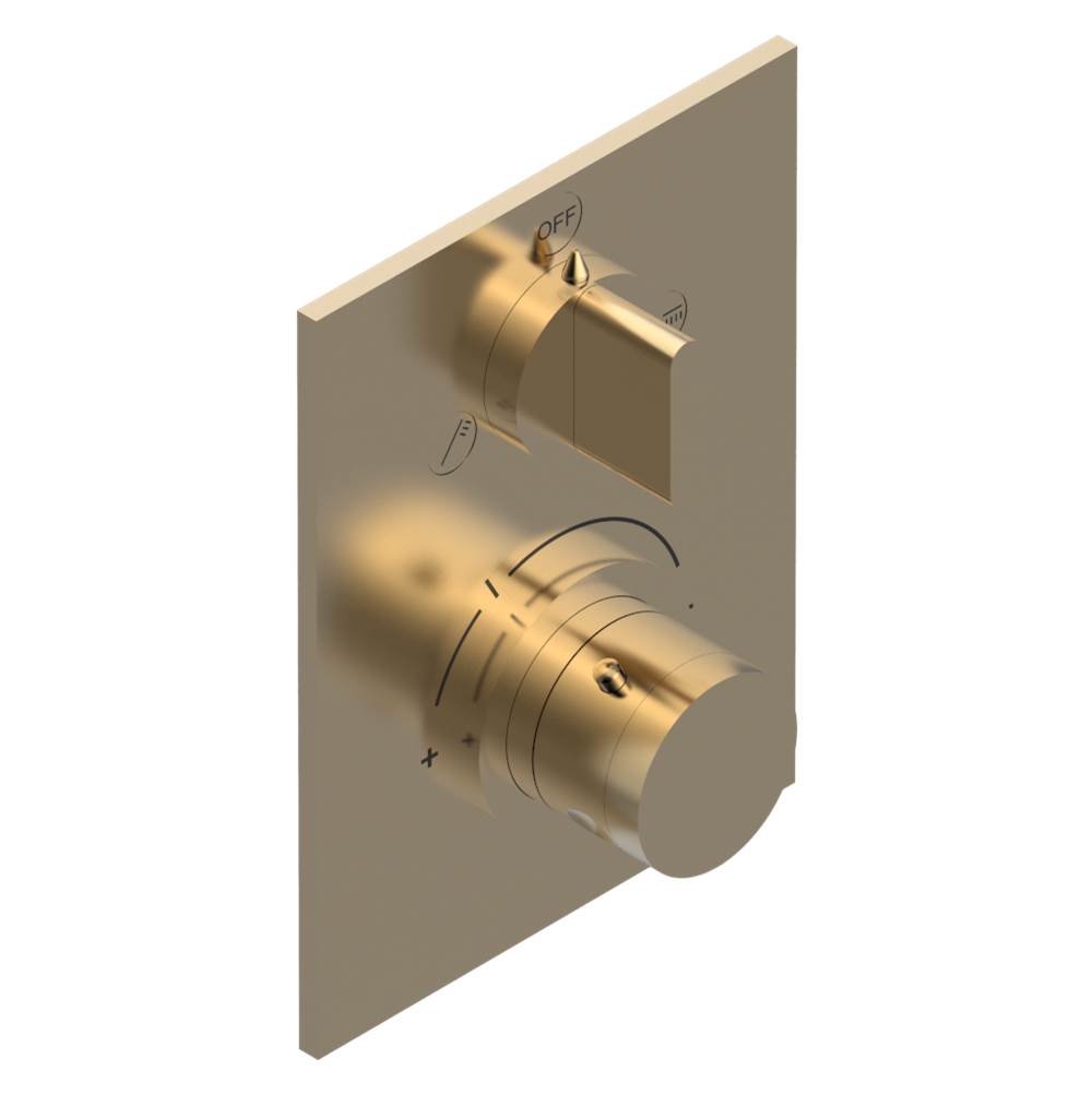 THG - Trim for THG thermostat with 2-way diverter, rough part supplied with fixing box ref. 5 500AE/US - Matt Umber PVD