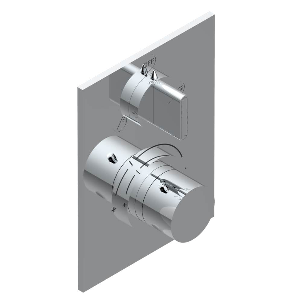 THG - Trim for THG thermostat with 2-way diverter, rough part supplied with fixing box ref. 5 500AE/US - Matt Umber PVD
