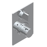 THG - Trim for THG thermostat with 2-way diverter, rough part supplied with fixing box ref. 5 500AE/US - Matt Umber PVD