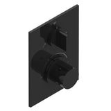 THG - Trim for THG thermostat with 2-way diverter, rough part supplied with fixing box ref. 5 500AE/US - Brown Bronze Color PVD