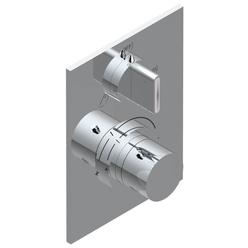 THG - Trim for THG thermostat with 2-way diverter, rough part supplied with fixing box ref. 5 500AE/US - Matt Umber PVD