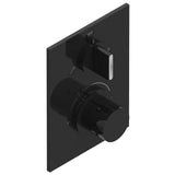 THG - Trim for THG thermostat with 2-way diverter, rough part supplied with fixing box ref. 5 500AE/US - Brown Bronze Color PVD