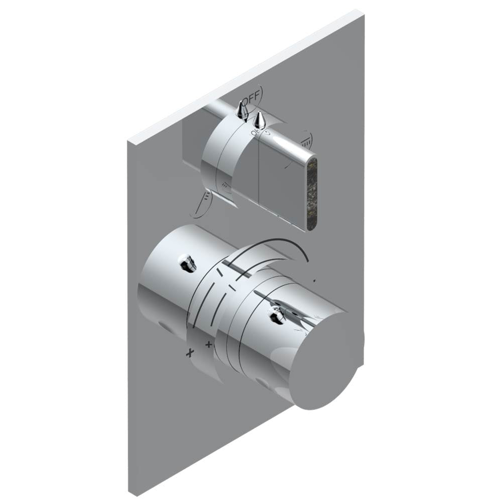 THG - Trim for THG thermostat with 2-way diverter, rough part supplied with fixing box ref. 5 500AE/US - Matt Umber PVD
