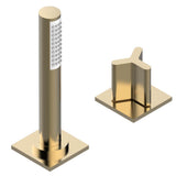 THG - Deck mounted mixer with handshower, progressive cartridge - Matt Umber PVD