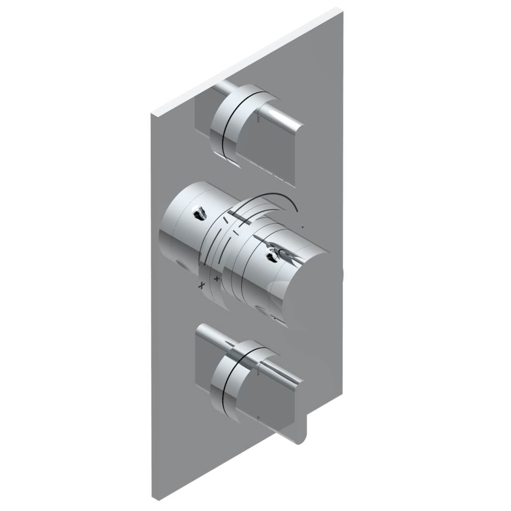 THG - Trim for THG thermostat 2 volume controls, rough part supplied with fixing box ref. 5 400AE/US - Matt Umber PVD