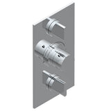 THG - Trim for THG thermostat 2 volume controls, rough part supplied with fixing box ref. 5 400AE/US - Matt Umber PVD