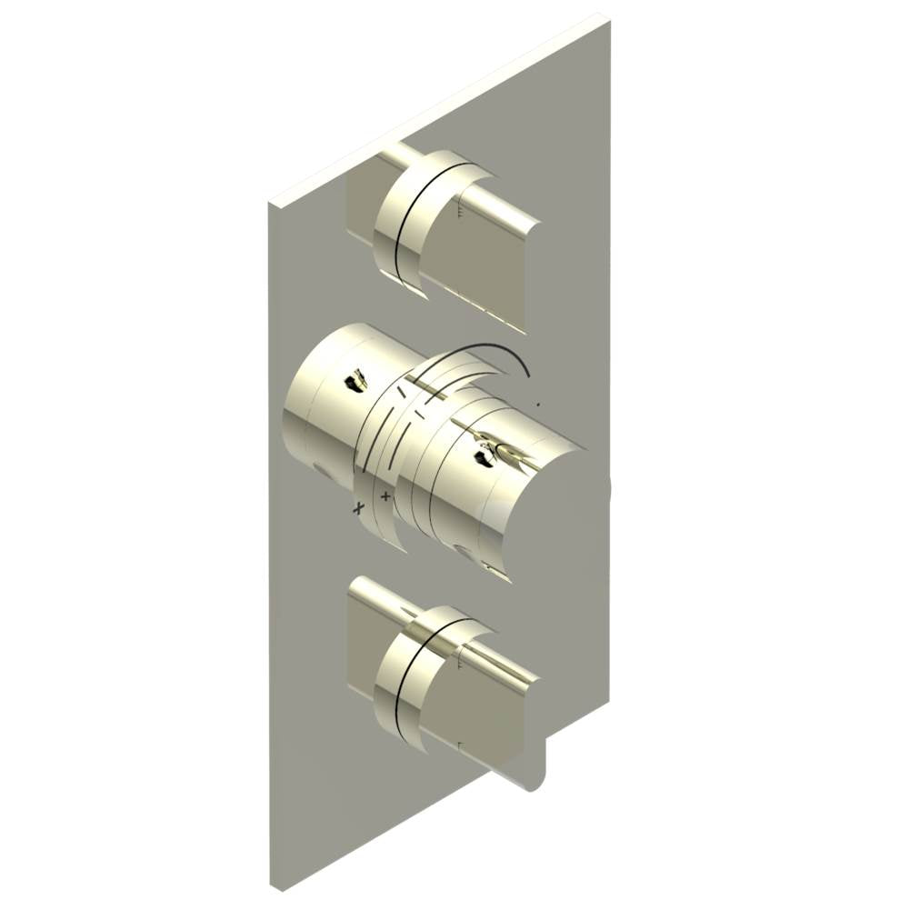 THG - Trim for THG thermostat 2 volume controls, rough part supplied with fixing box ref. 5 400AE/US - Nickel Polished