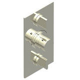 THG - Trim for THG thermostat 2 volume controls, rough part supplied with fixing box ref. 5 400AE/US - Nickel Polished
