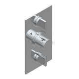 THG - Trim for THG thermostat 2 volume controls, rough part supplied with fixing box ref. 5 400AE/US - Umber PVD