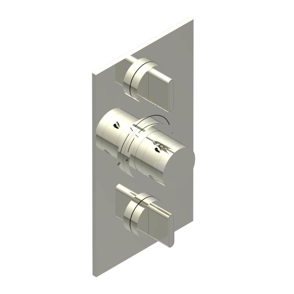 THG - Trim for THG thermostat 2 volume controls, rough part supplied with fixing box ref. 5 400AE/US - Nickel Polished
