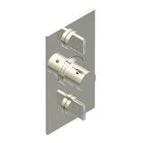 THG - Trim for THG thermostat 2 volume controls, rough part supplied with fixing box ref. 5 400AE/US - Nickel Polished