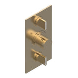 THG - Trim for THG thermostat 2 volume controls, rough part supplied with fixing box ref. 5 400AE/US - Matt Umber PVD
