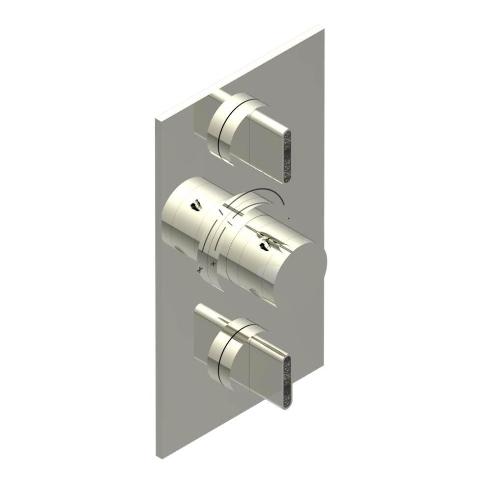 THG - Trim for THG thermostat 2 volume controls, rough part supplied with fixing box ref. 5 400AE/US - Nickel Polished