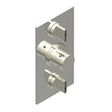 THG - Trim for THG thermostat 2 volume controls, rough part supplied with fixing box ref. 5 400AE/US - Nickel Polished