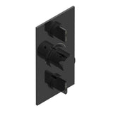 THG - Trim for THG thermostat 2 volume controls, rough part supplied with fixing box ref. 5 400AE/US - Brown Bronze Color PVD